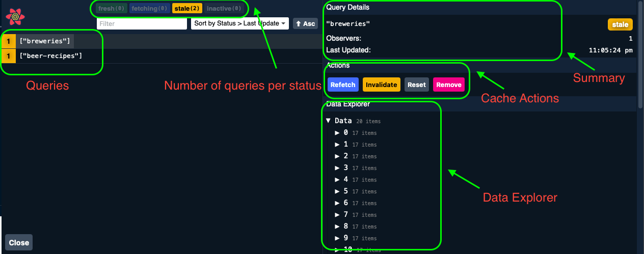 React Query Dev Tools