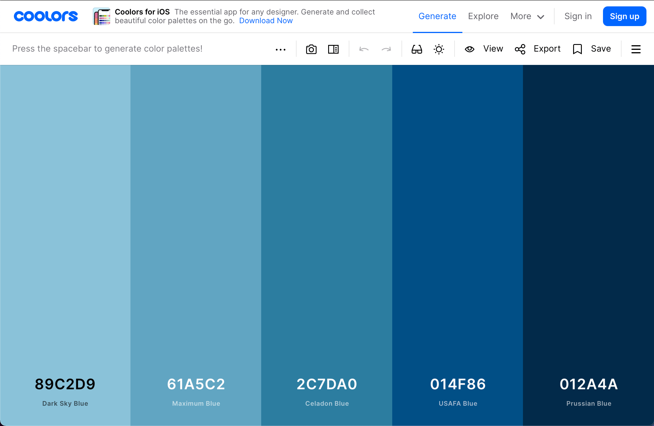 Welcome, Developer - Color Palette