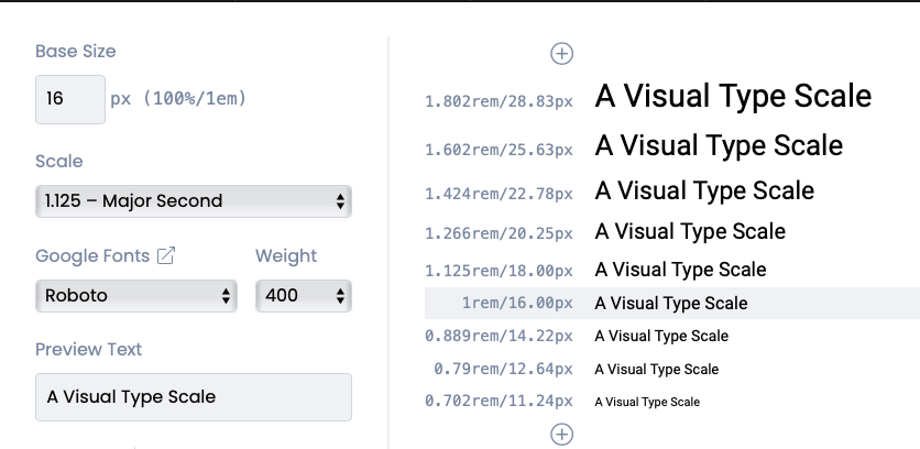 Welcome, Developer - Type Scale